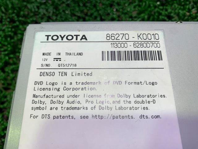 トヨタ純正 DVDプレーヤー 本体と接続配線のみ