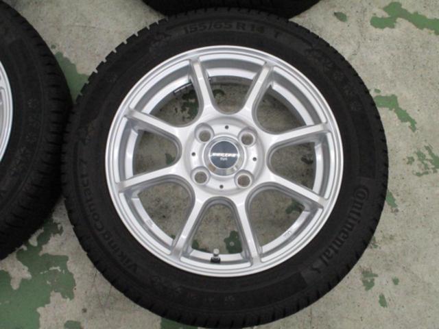 TOKYO SHARIN BUSTER Eight + Continental Viking Contact7 155/65R14 75T 4本セット
