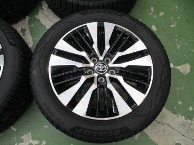 トヨタ純正 アルミホイール アルファード AGH30W 後期 SCパッケージ 切削光輝  + DUNLOP SYNCHRO WEATHER 235/50R18 101V