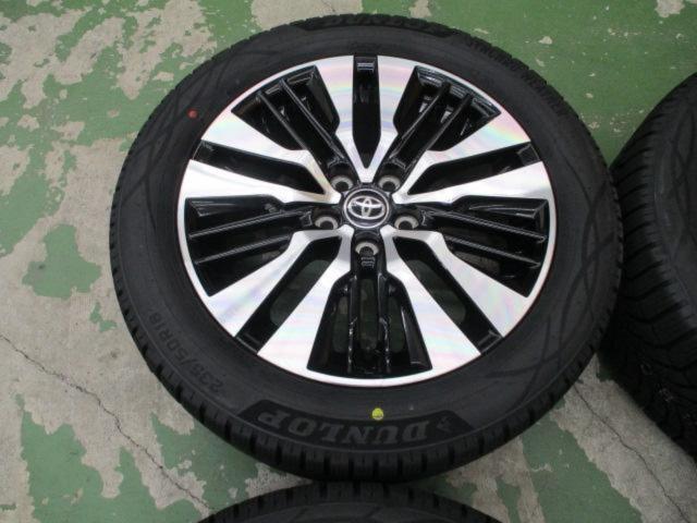 トヨタ純正 アルミホイール アルファード AGH30W 後期 SCパッケージ 切削光輝  + DUNLOP SYNCHRO WEATHER 235/50R18 101V