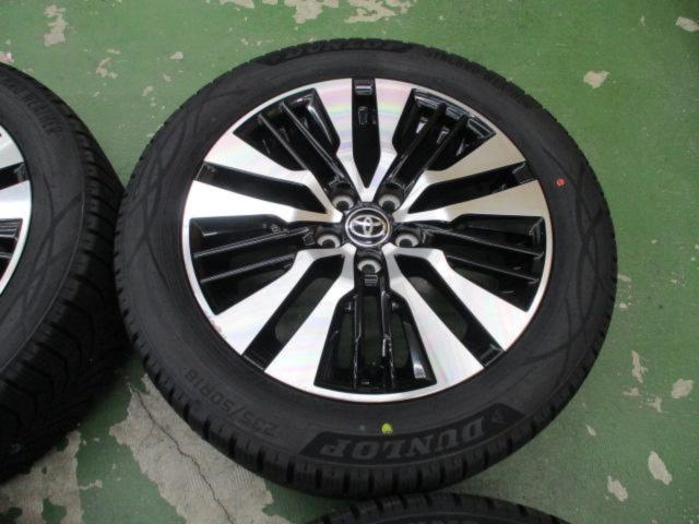 トヨタ純正 アルミホイール アルファード AGH30W 後期 SCパッケージ 切削光輝  + DUNLOP SYNCHRO WEATHER 235/50R18 101V