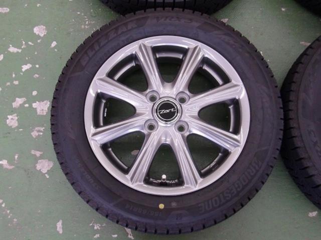 BRIDGESTONE Zart S18 + BRIDGESTONE BLIZZAK VRX3 155/65R14 75Q 4本セット