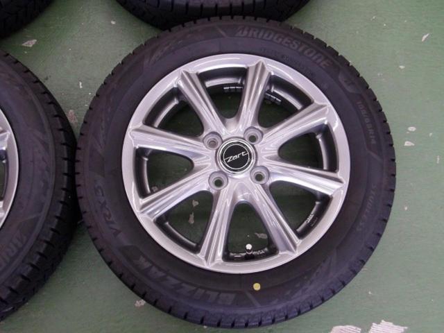 BRIDGESTONE Zart S18 + BRIDGESTONE BLIZZAK VRX3 155/65R14 75Q 4本セット