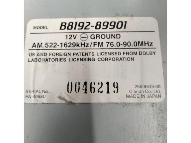 Nissan genuine part B8192-89901
