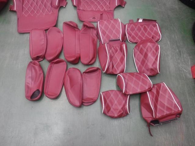 メーカー不明 フェイクレザーxキルティングシートカバー