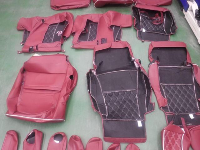 メーカー不明 フェイクレザーxキルティングシートカバー