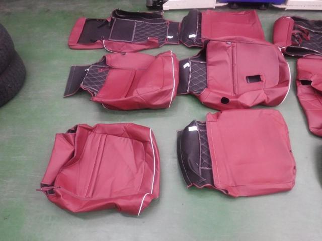 メーカー不明 フェイクレザーxキルティングシートカバー