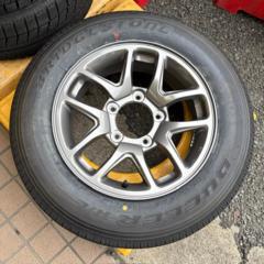 2スズキ純正(SUZUKI)  ジムニー JB64W アルミホイール  + BRIDGESTONE(ブリヂストン) DUELER H/L
