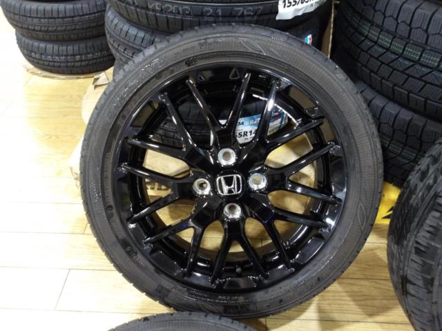 ホンダ純正 N-BOXカスタム特別仕様車STYLE+BLACK 純正ホイール+DUNLOP ENASAVE EC300