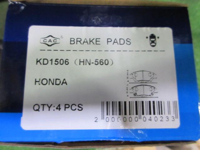 CACGK series Fit etc.
Front brake pad