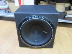 Rockford P1S4-12
12 inches with BOX subwoofer