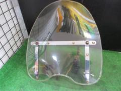 【メーカー不明】クランプタイプ 汎用ウインドシールド/スクリーン ※使用感多