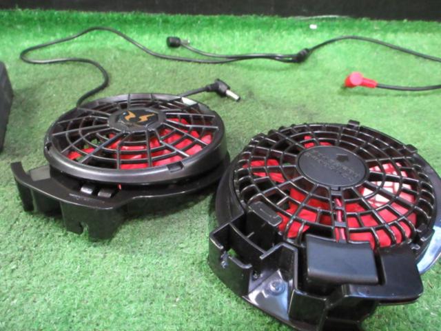 【サンエス】空調服用ファンx2&充電器 ※動作未チェック