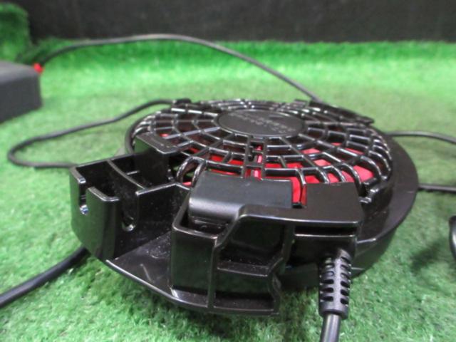 【サンエス】空調服用ファンx2&充電器 ※動作未チェック
