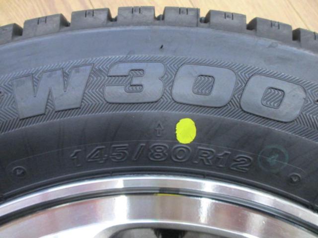 ★バランス調整済み/未使用タイヤ付き★HONDA バモス 純正ホイール+BRIDGESTONE W300(2025年製造)