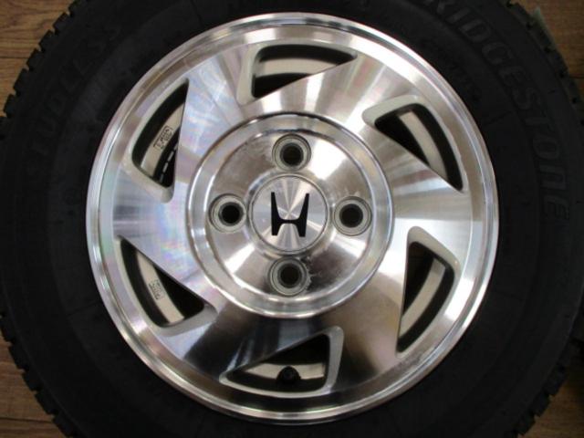 ★バランス調整済み/未使用タイヤ付き★HONDA バモス 純正ホイール+BRIDGESTONE W300(2025年製造)