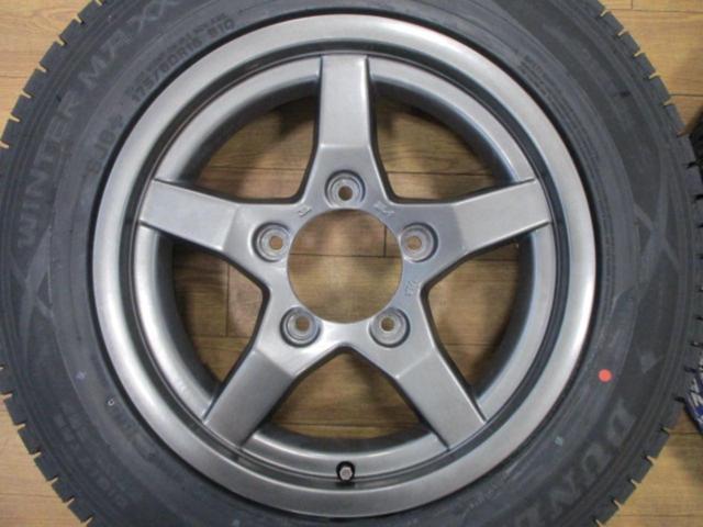 ★バランス調整済み/新品タイヤ付き★MANARAY SPORT Off Performer RT-5N+DUNLOP WINTERMAXX SJ8+(2026年製造)