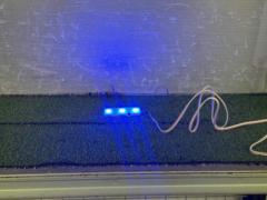 【YOURS】デリカD:5 クリーンディーゼル車専用 LEDグリル内イルミネーション(ブルー)