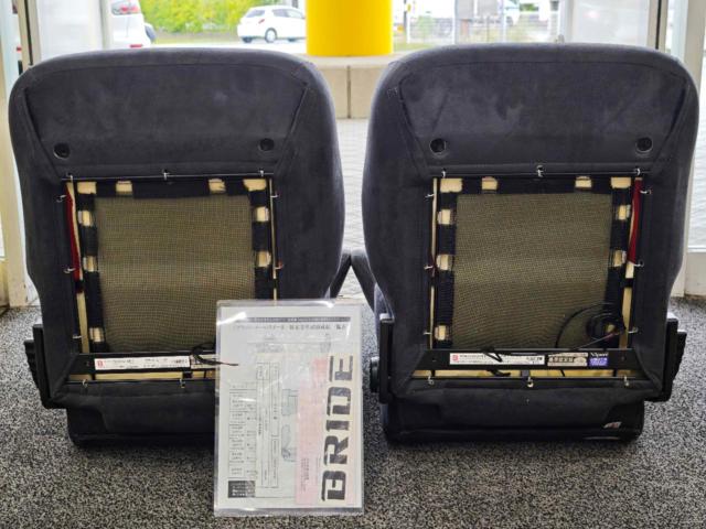 ☆2脚セット!!【BRIDE/ブリッド】EUROSTER II チャコールグレーバックスキン