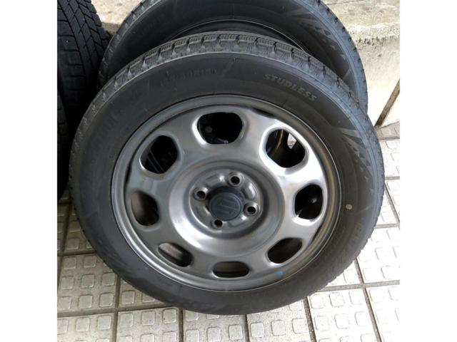 Suzuki genuine Hustler genuine steel wheels + BRIDGESTONE BLIZZAK
VRX3