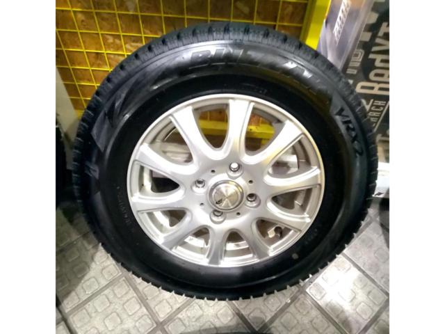 ※溝少ないので1シーズン利用に...軽カーサイズ!【weds】LAUFBAHN+【BRIDGESTONE】BLIZZAK VRX2