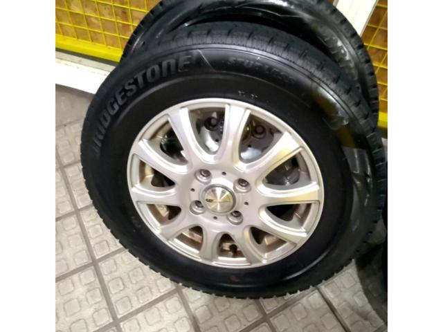 ※溝少ないので1シーズン利用に...軽カーサイズ!【weds】LAUFBAHN+【BRIDGESTONE】BLIZZAK VRX2