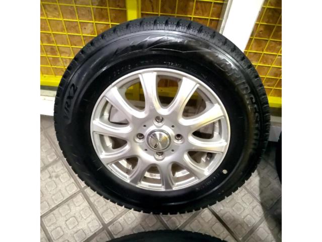 ※溝少ないので1シーズン利用に...軽カーサイズ!【weds】LAUFBAHN+【BRIDGESTONE】BLIZZAK VRX2