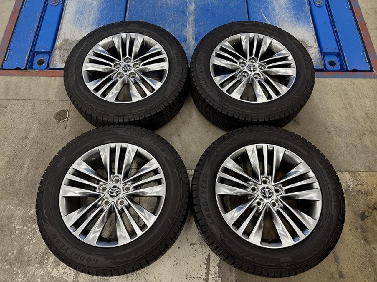 トヨタ 40系アルファード Zグレード 純正ホイール + GOODYEAR ICENAVI 8 225/60R18 100Q