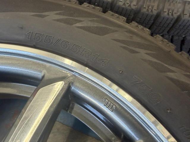HONDA(ホンダ) N-WGN/JH1純正ホイール+BRIDGESTONE BLIZZAK VRX2 155/65R14 75Q