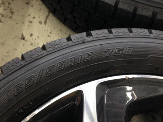 ☆未使用タイヤ付き☆スズキ スペーシア/MK42S 純正ホイール + GOODYEAR ICE NAVI 7 165/55R15 75Q