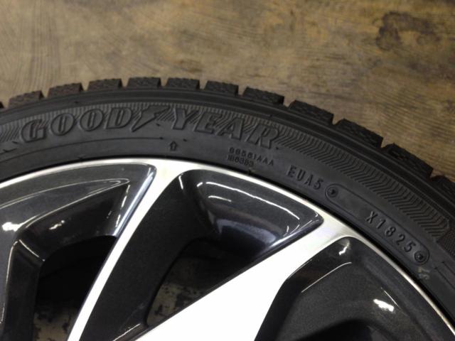 ☆未使用タイヤ付き☆スズキ スペーシア/MK42S 純正ホイール + GOODYEAR ICE NAVI 7 165/55R15 75Q