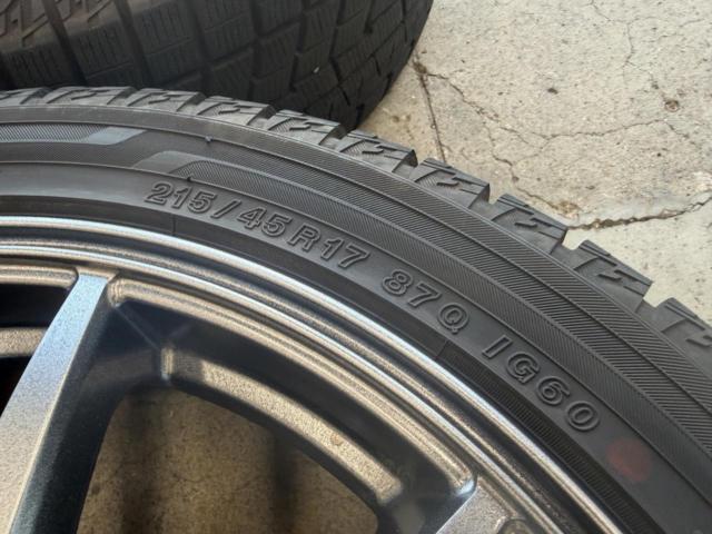 イエローハット SPORT ABELIA + YOKOHAMA ICEGUARD IG60 215/45R17 87Q 
