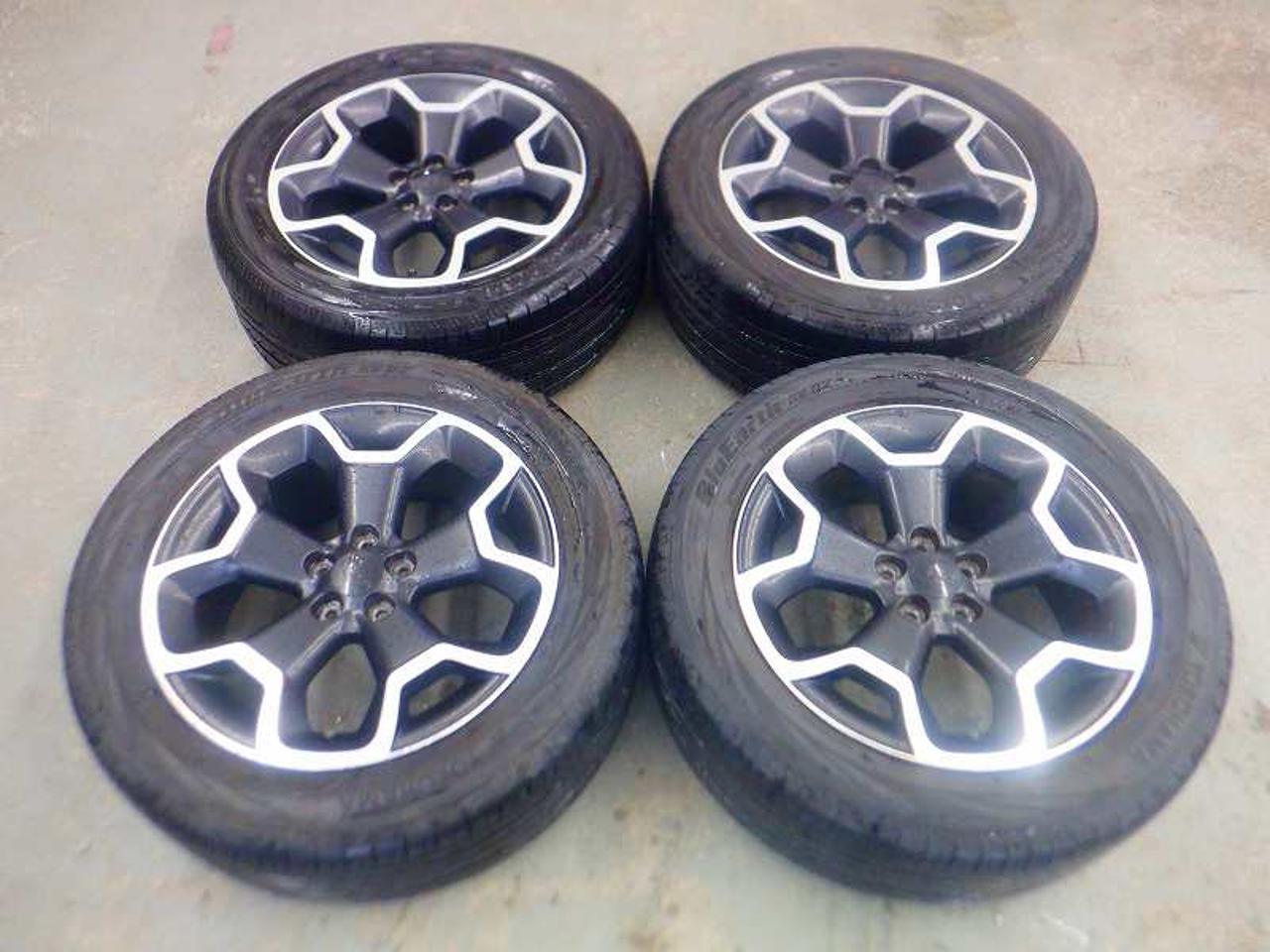 4スバル純正 XV純正 アルミホイール+YOKOHAMA BluEarth RV-02