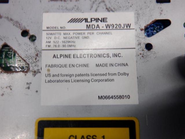 ALPINE MDA-W920JW