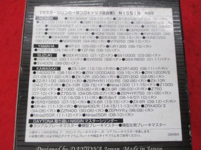 【DAYTONA】PREMIUM ZONE MCタンクキャップ