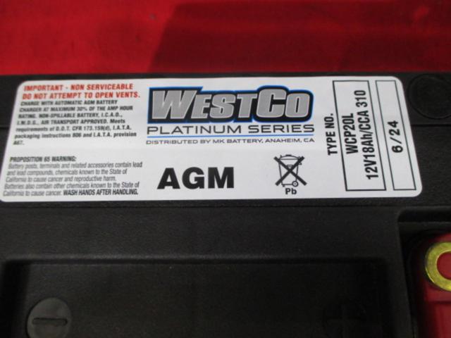 現状販売 WESTCO WCP20L バッテリー