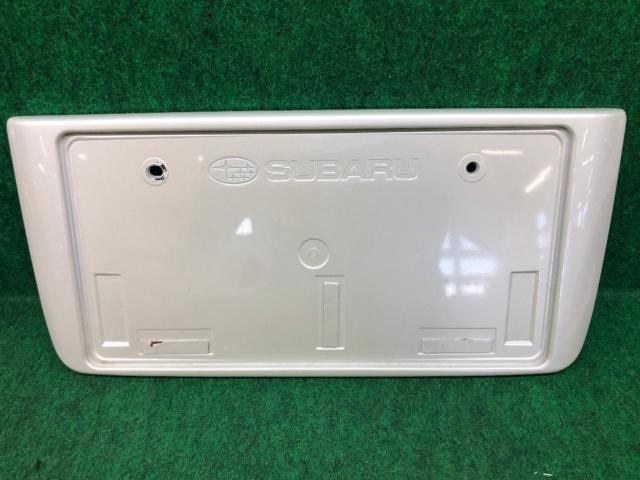SUBARU純正ナンバーフレーム 前後セット