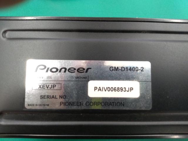 【PIONEER】carrozzeria GM-D1400-2 車載用超小型4chパワーアンプ