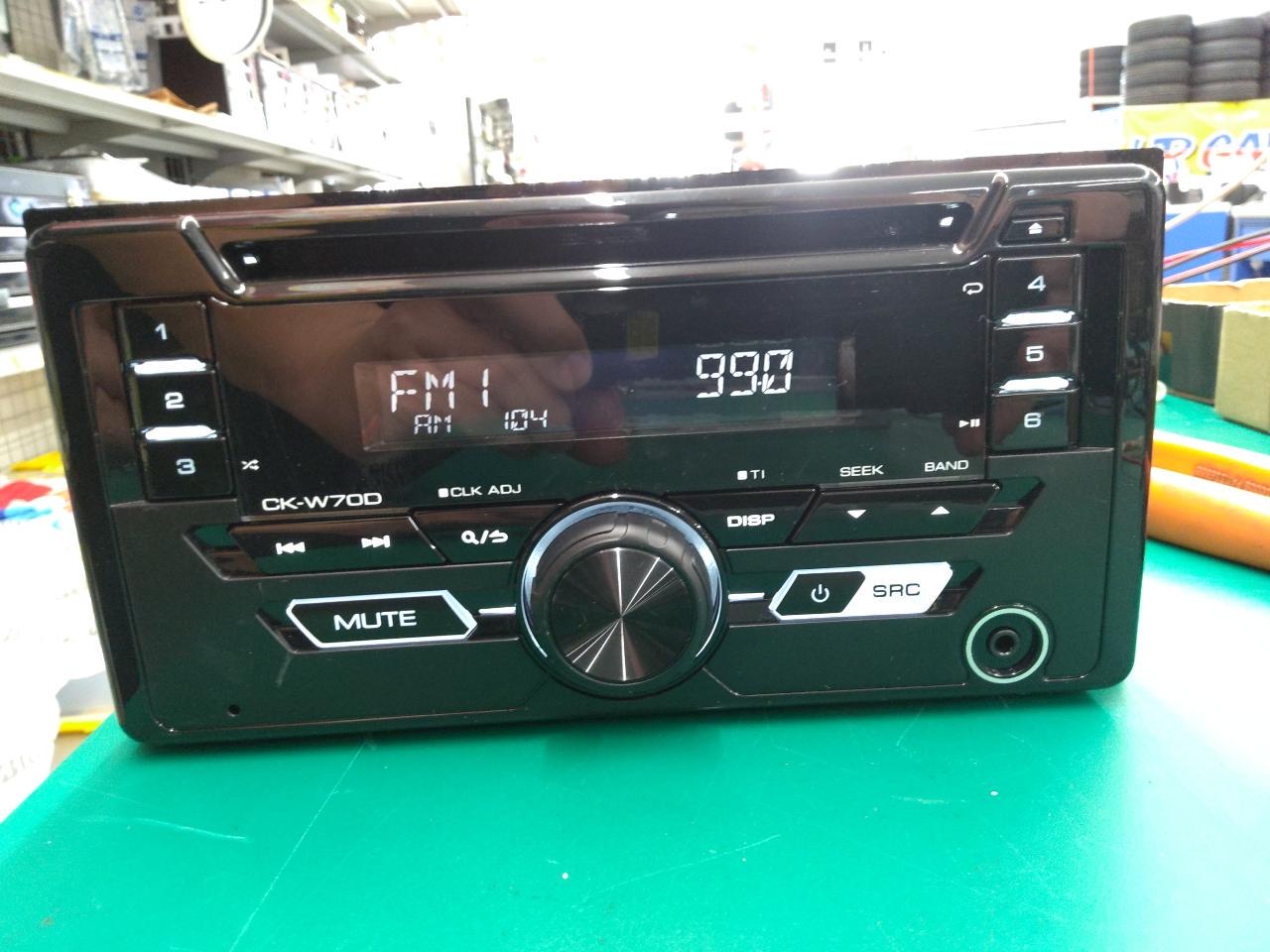 Genuine Daihatsu parts made by KENWOOD (DAIHATSU)
Genuine option
CK-W70D
CD tuner