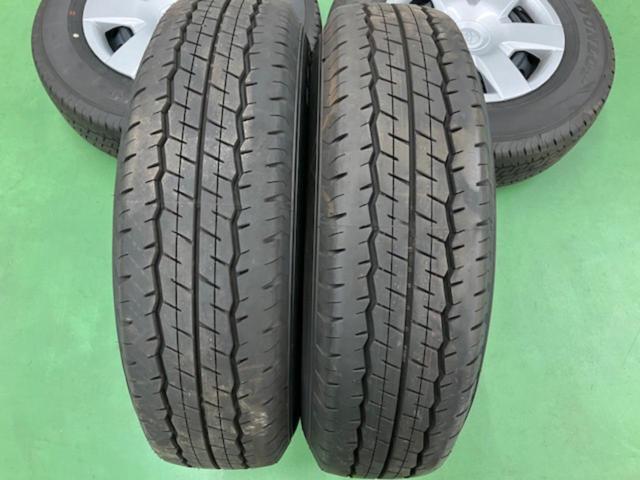 【トヨタ純正】 ハイエース純正スチール+【DUNLOP】DUNLOP SP175N LT 195/80R15