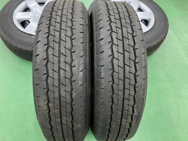 【トヨタ純正】 ハイエース純正スチール+【DUNLOP】DUNLOP SP175N LT 195/80R15