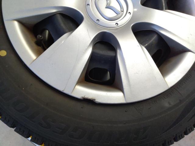 【マツダ純正】 デミオ純正スチール+【BRIDGESTONE】BLIZZAK VRX2