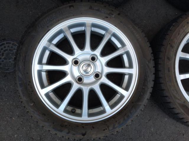 【日産純正】純正 スポーク+【BRIDGESTONE】BLIZZAK VRX3 165/55R15