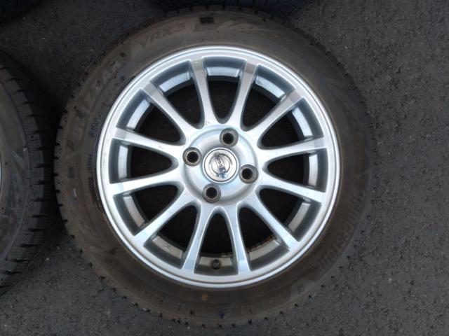 【日産純正】純正 スポーク+【BRIDGESTONE】BLIZZAK VRX3 165/55R15