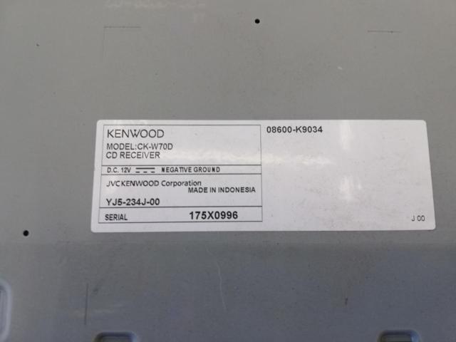 Genuine Daihatsu KENWOOD parts
CK-W70D