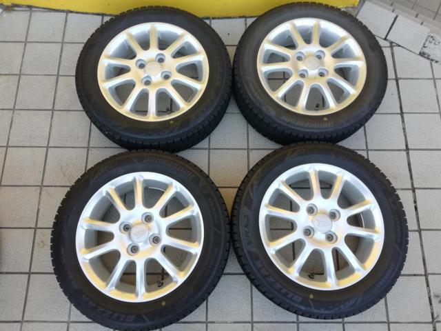 ダイハツ純正 10本スポーク+BRIDGESTONE VRX3 155/65R14