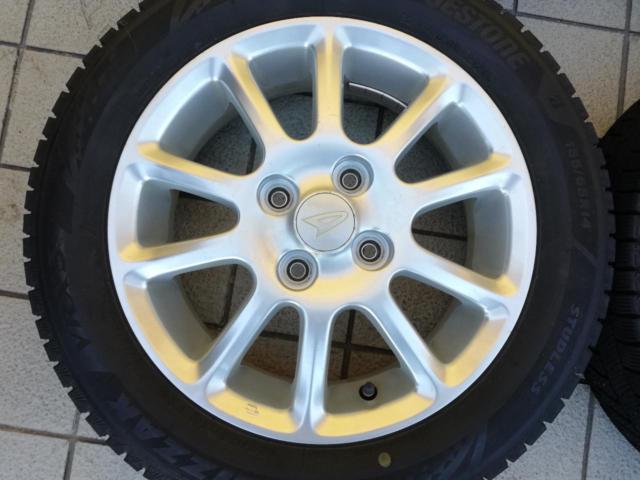 ダイハツ純正 10本スポーク+BRIDGESTONE VRX3 155/65R14