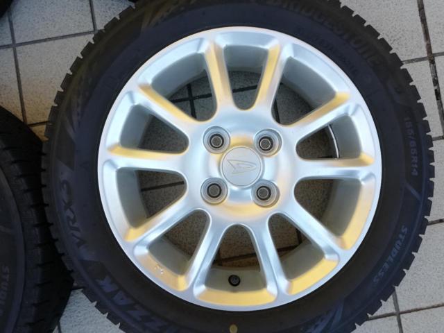 ダイハツ純正 10本スポーク+BRIDGESTONE VRX3 155/65R14