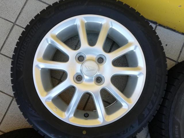 ダイハツ純正 10本スポーク+BRIDGESTONE VRX3 155/65R14