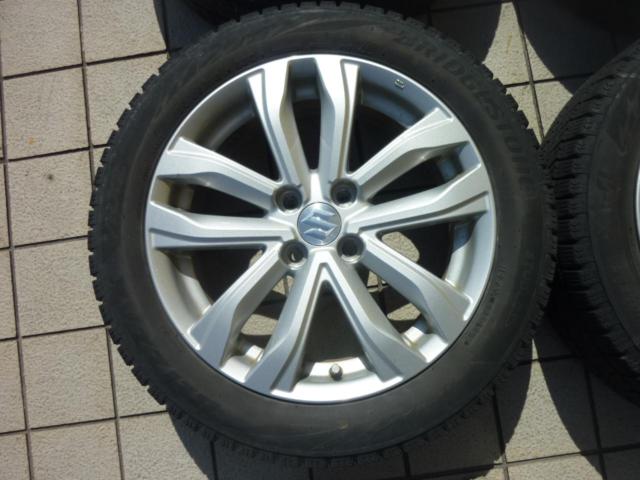 【スズキ純正】 ZC72S スイフトRS後期純正ホイール+【BRIDGESTONE】VRX2 185/55R16